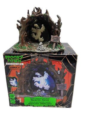 Lemax Haunted Grove 64423 Spooky Town Animated Lighted Ghost Cave Halloween Test
